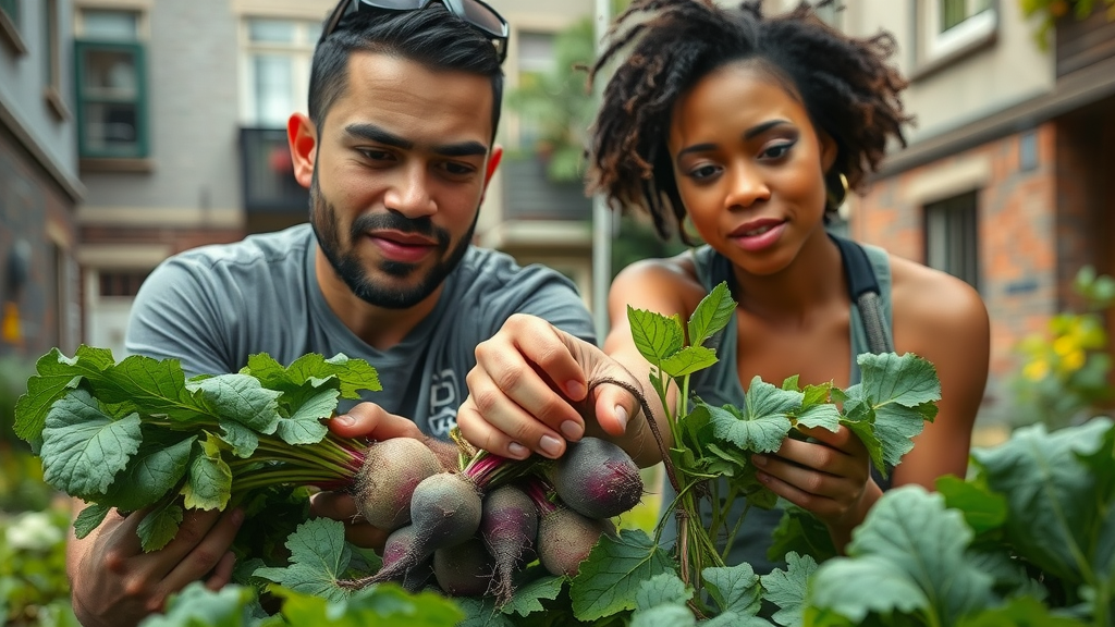 city beet farm urban gardening vancouver harvesting beets